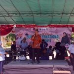 Yamoa Harefa mewakili Gubernur Babel Hidayat Arsani Hadiri Pembukaan Peringatan Hari Buruh Internasional di Pasir Padi Beach Tower