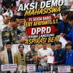Sekda Babel dan DPRD Terima Langsung Aspirasi BEM