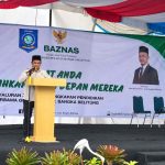 KETUA BAZNAS BABEL ZULHADI HADIRI PENYALURAN BANTUAN SERAGAM DAN PERLENGKAPAN SEKOLAH BAGI SISWA SMA/SMK SE-KABUPATEN BANGKA TAHUN 2026