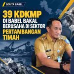 Sebanyak 39 KDKMP  di Provinsi Kepulauan Bangka Belitung diproyeksikan akan terlibat dalam pengelolaan pertambangan timah